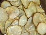 Baked parmesan potato chips
